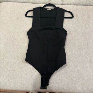 Free People Black Bodysuit